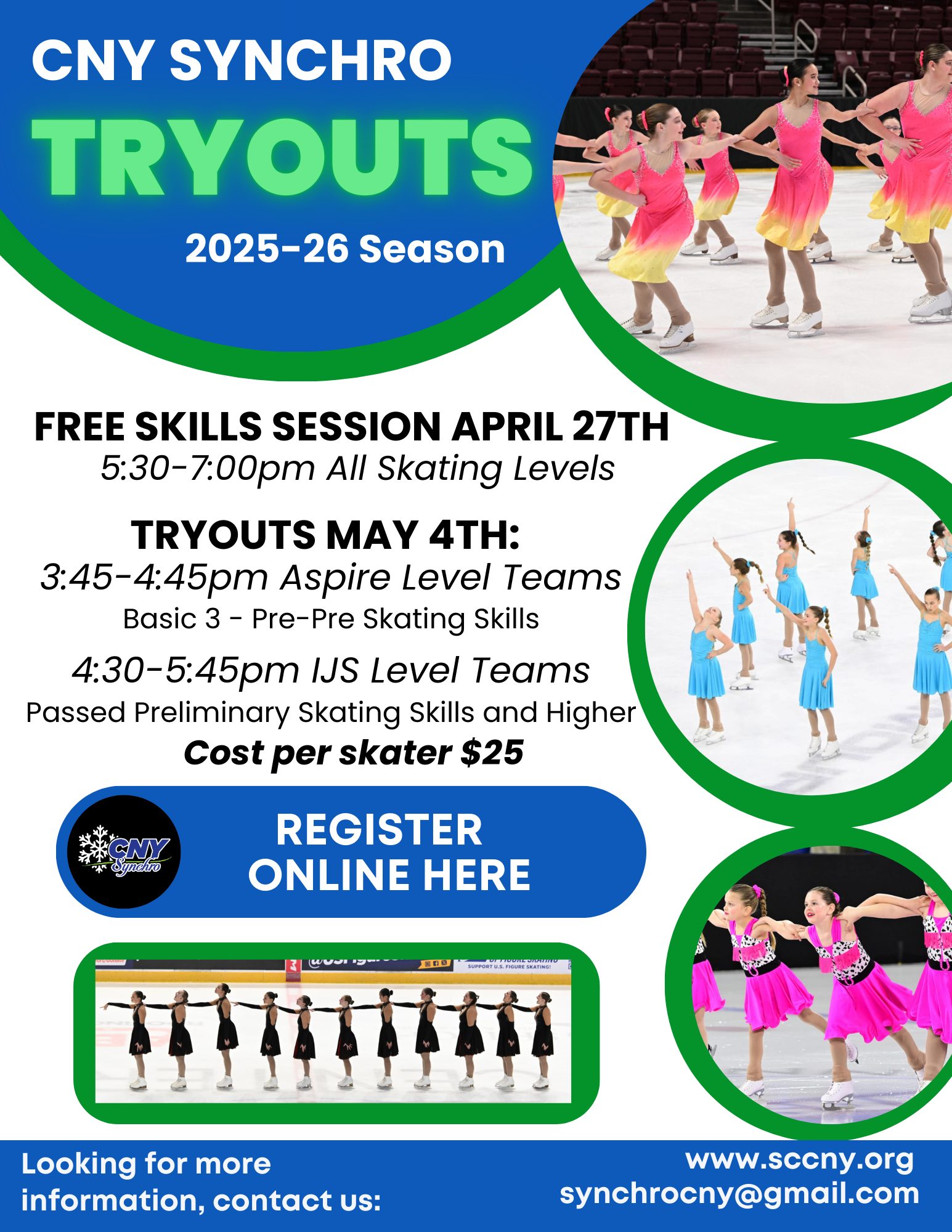 CNY Synchro Tryouts 2025-26 Season image