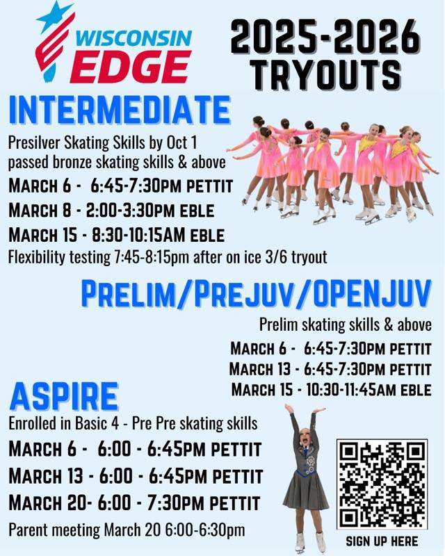 Wisconsin Edge 2025-26 Tryouts image