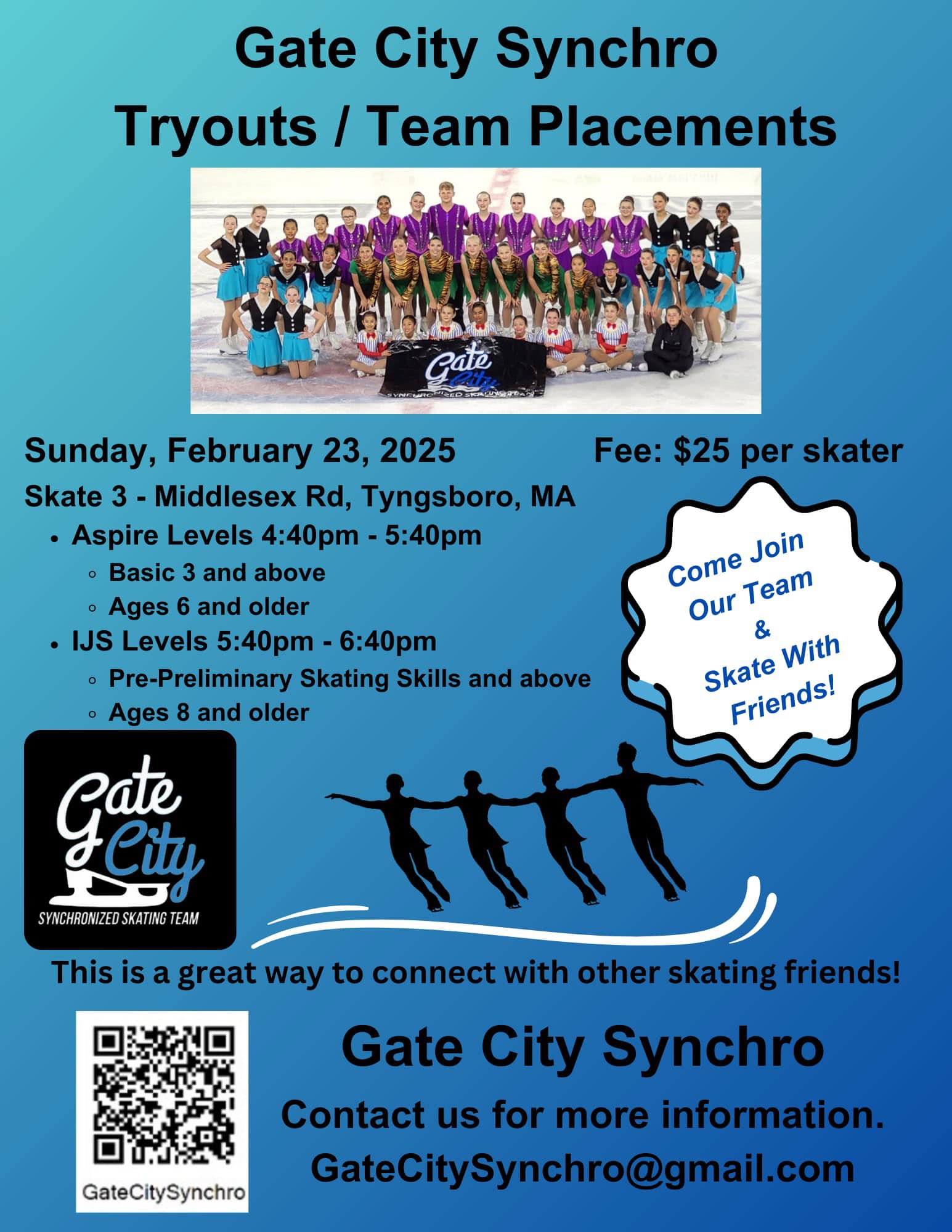 Gate City Synchro Tryouts / Team Placements image